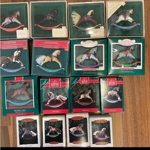 Hallmark Rocking Horse Ornaments - Multicolor Set